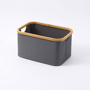 Fabric Storage Basket Medium Grey - HOME STORAGE - Baskets and Totes - Soko and Co