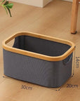 Fabric Storage Basket Small Grey - HOME STORAGE - Baskets and Totes - Soko and Co