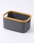 Fabric Storage Basket Small Grey - HOME STORAGE - Baskets and Totes - Soko and Co
