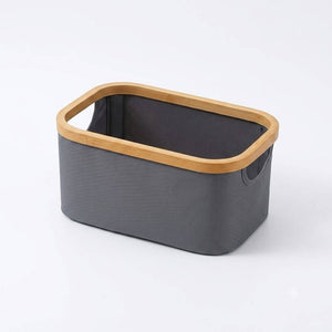 Fabric Storage Basket Small Grey - HOME STORAGE - Baskets and Totes - Soko and Co