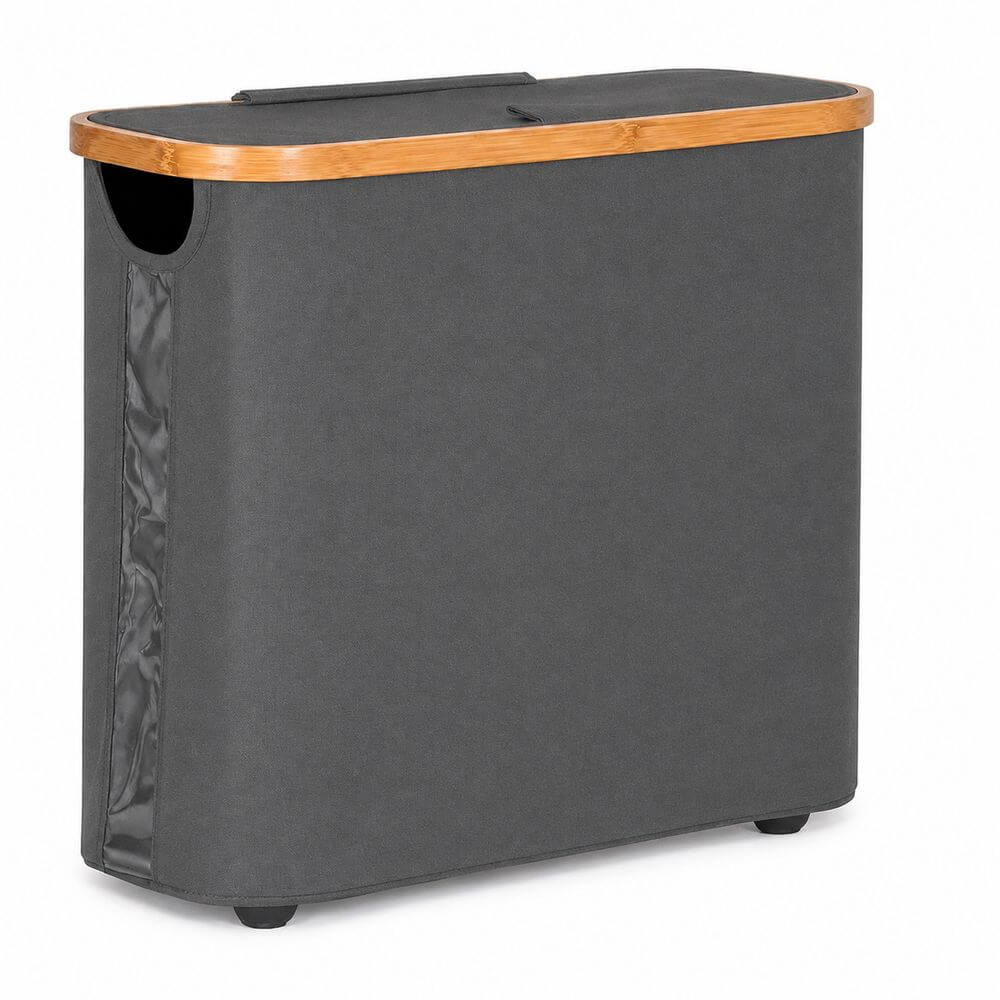 Fabric Toilet Roll Storage Basket Grey - BATHROOM - Toilet Roll Holders - Soko and Co