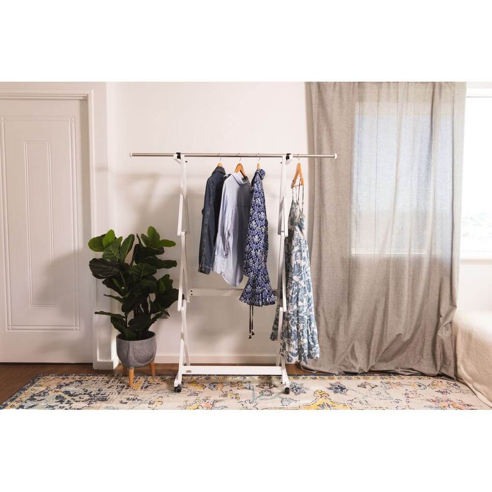 Felix Expandable Garment Rack White - WARDROBE - Garment Racks - Soko and Co