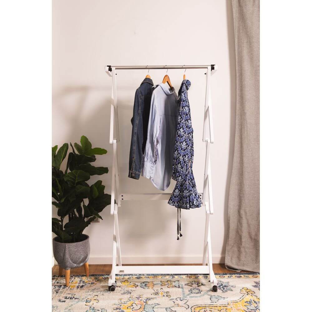 Felix Expandable Garment Rack White - WARDROBE - Garment Racks - Soko and Co