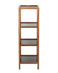 Fern Wood & Glass 4 Tier Shelving Unit - HOME STORAGE - Shelves and Cabinets - Soko and Co