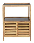 Fern Wood & Glass Shelf and 2 Door Cabinet - HOME STORAGE - Shelves and Cabinets - Soko and Co