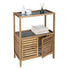 Fern Wood & Glass Shelf and 2 Door Cabinet - HOME STORAGE - Shelves and Cabinets - Soko and Co