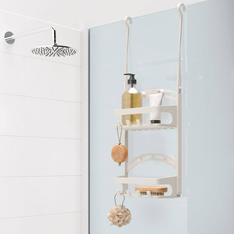 Flex Universal Shower Caddy Pebble Grey - BATHROOM - Shower Caddies - Soko and Co