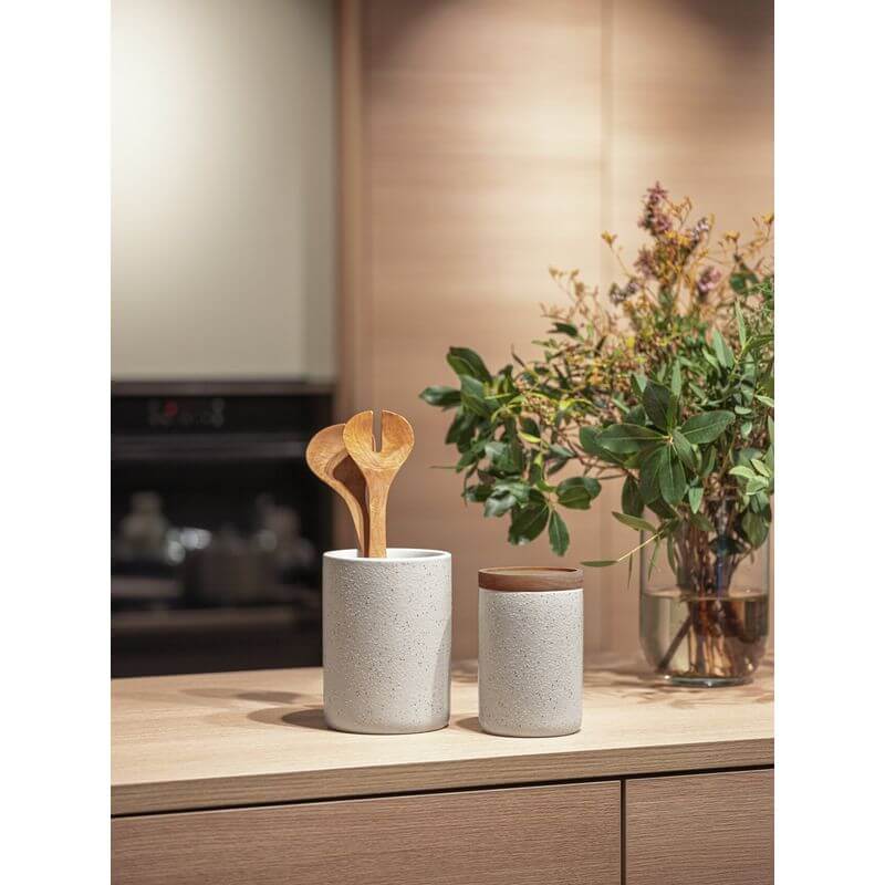 Flint 1.2L Canister Granite - BATHROOM - Makeup Storage - Soko and Co