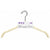 Flocked Coat Hangers 3 Pack Cream - WARDROBE - Clothes Hangers - Soko and Co