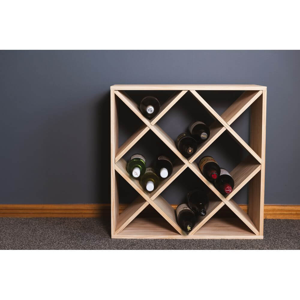 Florence 12 Section Pine Wine Rack - WINE - Wine Racks - Soko and Co