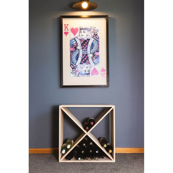 Florence 4 Section Pine Wine Rack