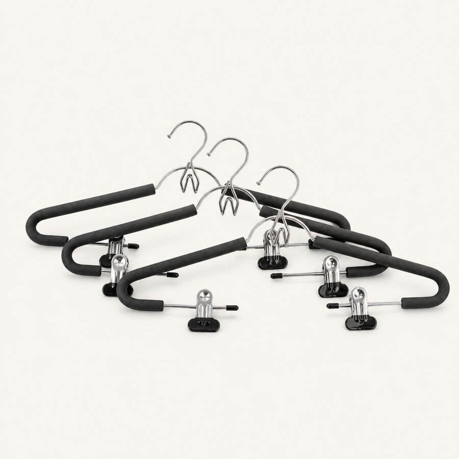 Foam Shirt Hanger with Clips 3 Pack - WARDROBE - Clothes Hangers - Soko and Co