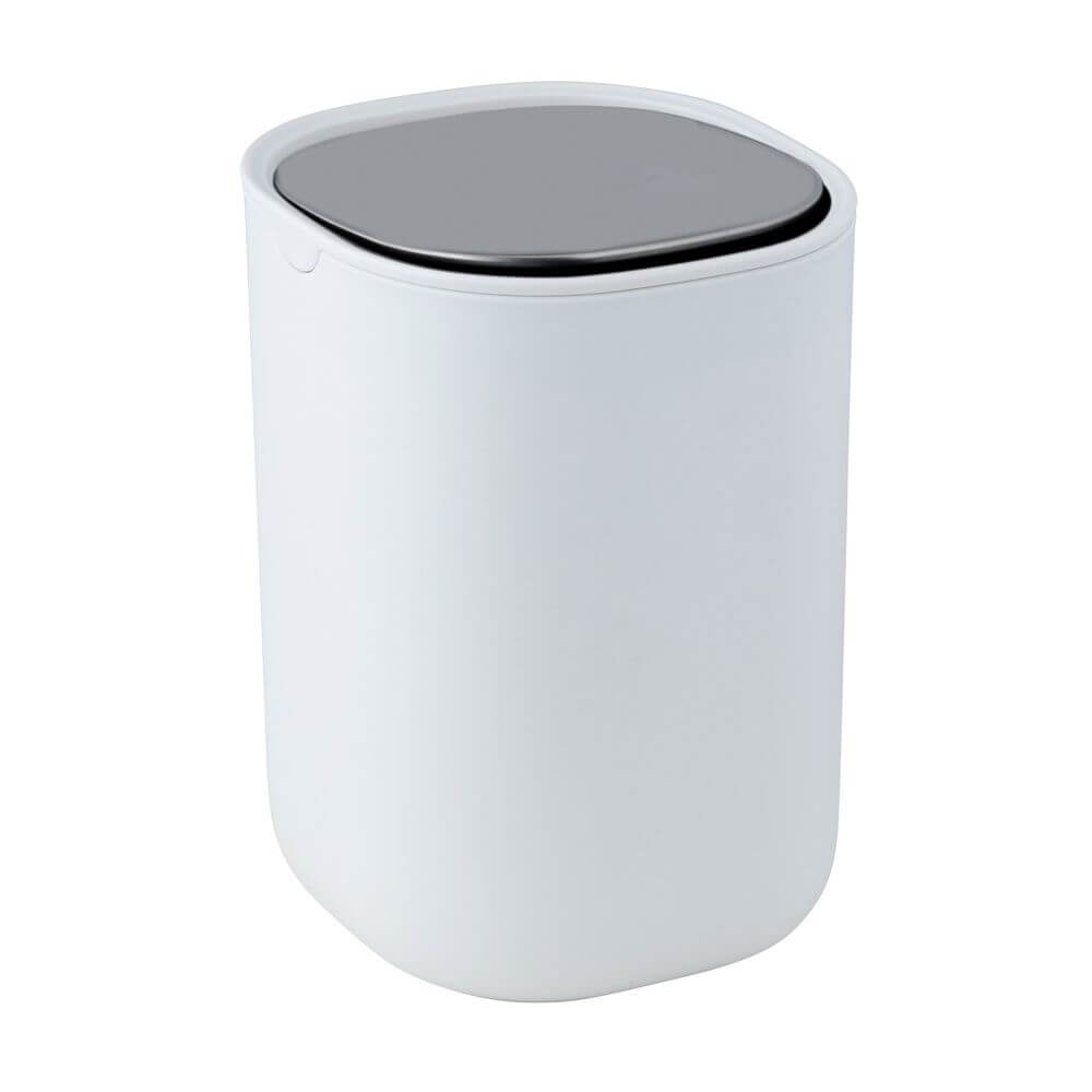 Frini 1.5L Swing Bin White - BATHROOM - Bins - Soko and Co