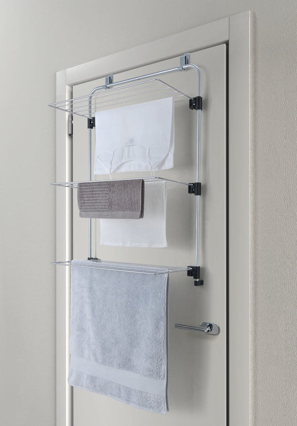 Gale 3 Tier Over Door Clothes Airer Silver