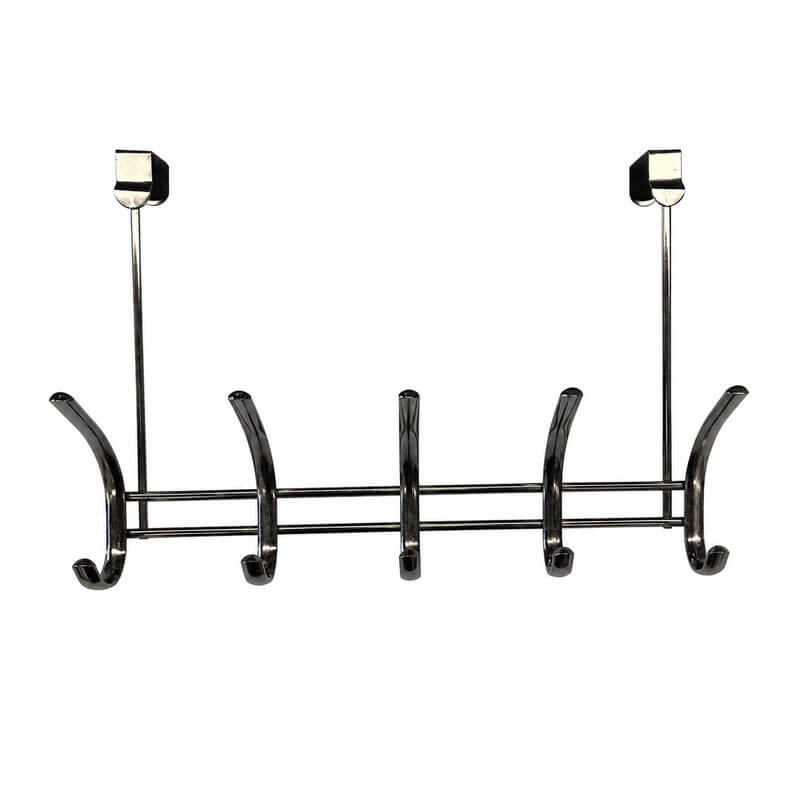 Gunmetal 5 Hook Over the Door Hook - WARDROBE - Over the Door Hooks - Soko and Co