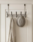 Gunmetal 5 Hook Over the Door Hook - WARDROBE - Over the Door Hooks - Soko and Co