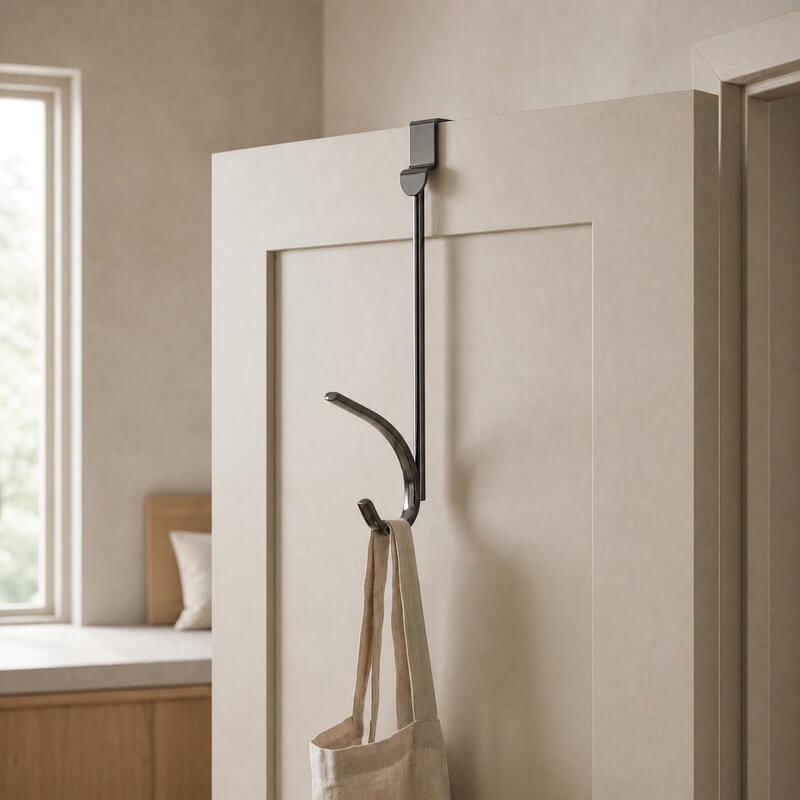 Gunmetal Single Over the Door Hook - WARDROBE - Over the Door Hooks - Soko and Co