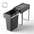 Heavy Duty 30L Single Pull Out Kitchen Bin with Soft Close Glider - KITCHEN - Bins - Soko and Co