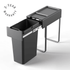 Heavy Duty 30L Single Pull Out Kitchen Bin with Soft Close Glider - KITCHEN - Bins - Soko and Co