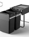 Heavy Duty 40L Pull Out Kitchen Bin with Soft Close Glider - KITCHEN - Bins - Soko and Co