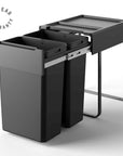 Heavy Duty 60L Pull Out Kitchen Bin with Soft Close Glider - KITCHEN - Bins - Soko and Co