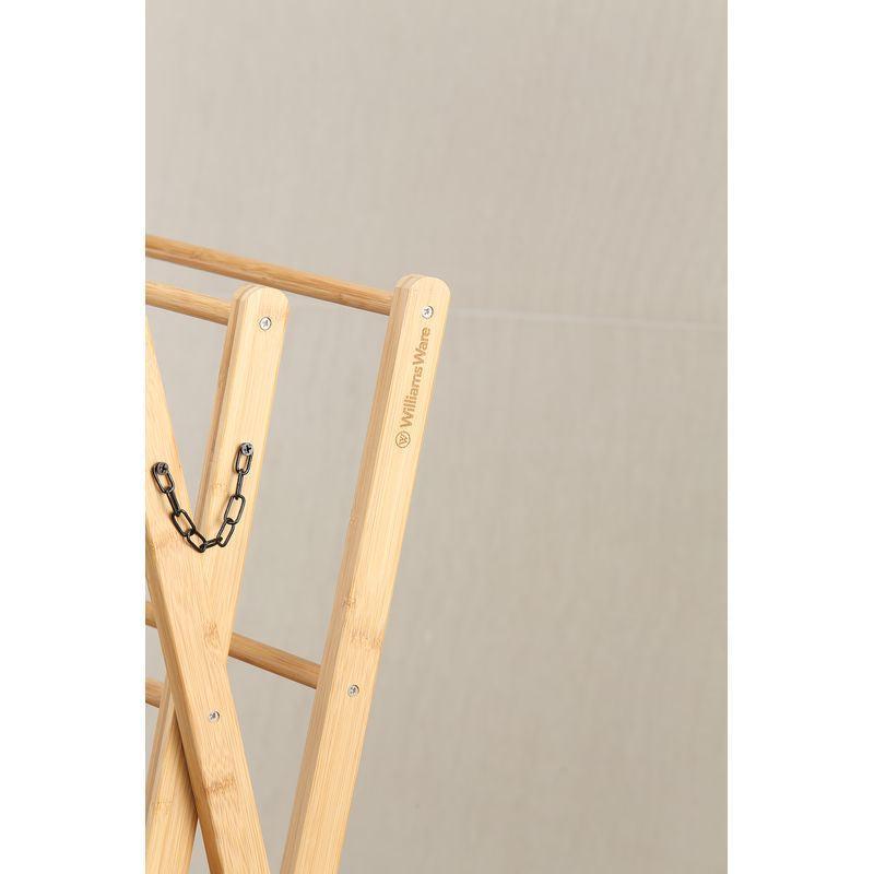 Heavy Duty W-Frame Bamboo Clothes Airer - LAUNDRY - Airers - Soko and Co