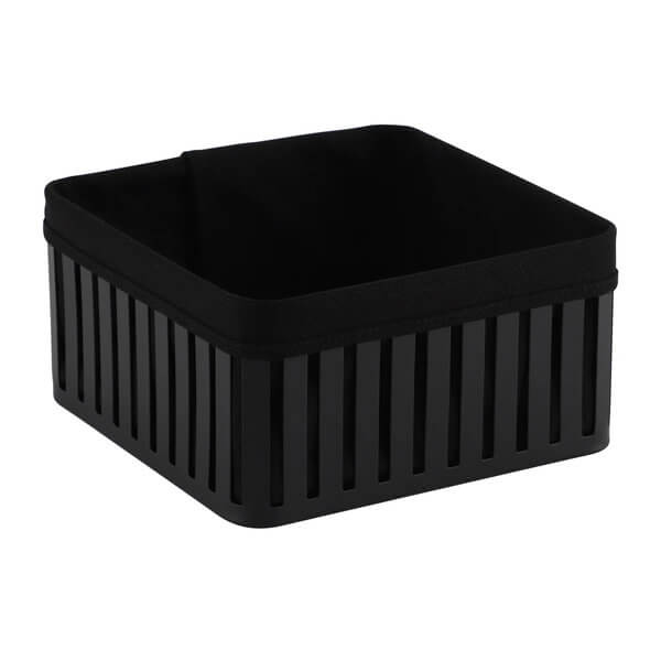 Hudson Black Bread Basket with Liner - KITCHEN - Bench - Soko and Co