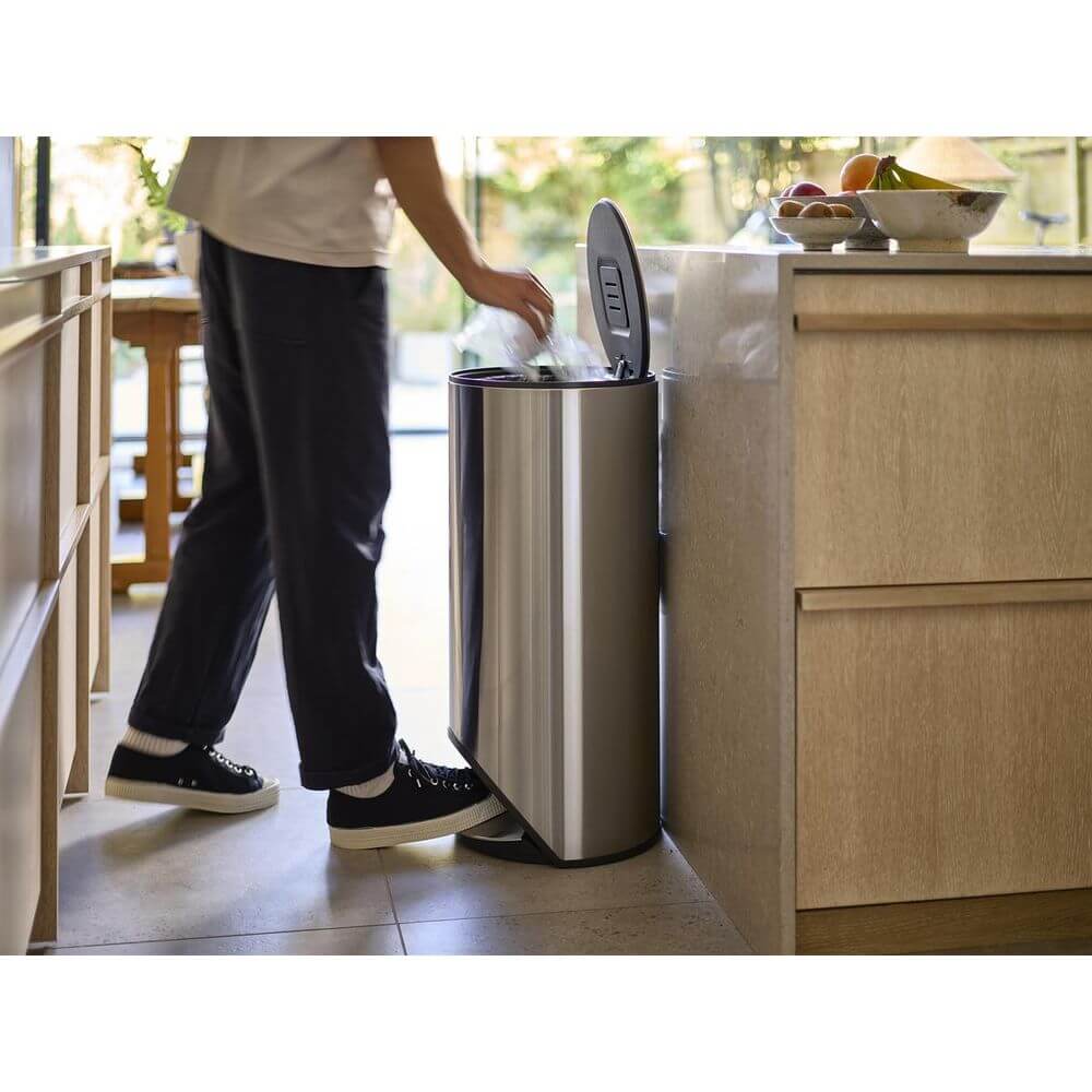 Joseph Joseph Arc 30L Bin Stainless Steel - KITCHEN - Bins - Soko and Co