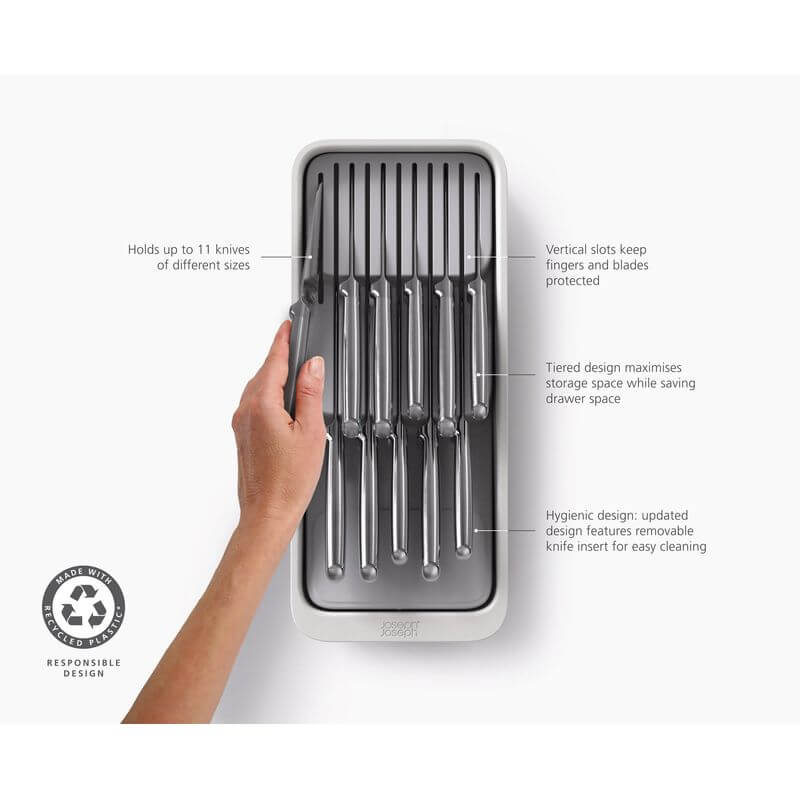 Joseph Joseph Drawerstore 2-Tier Knife Organiser - KITCHEN - Cutlery Trays - Soko and Co