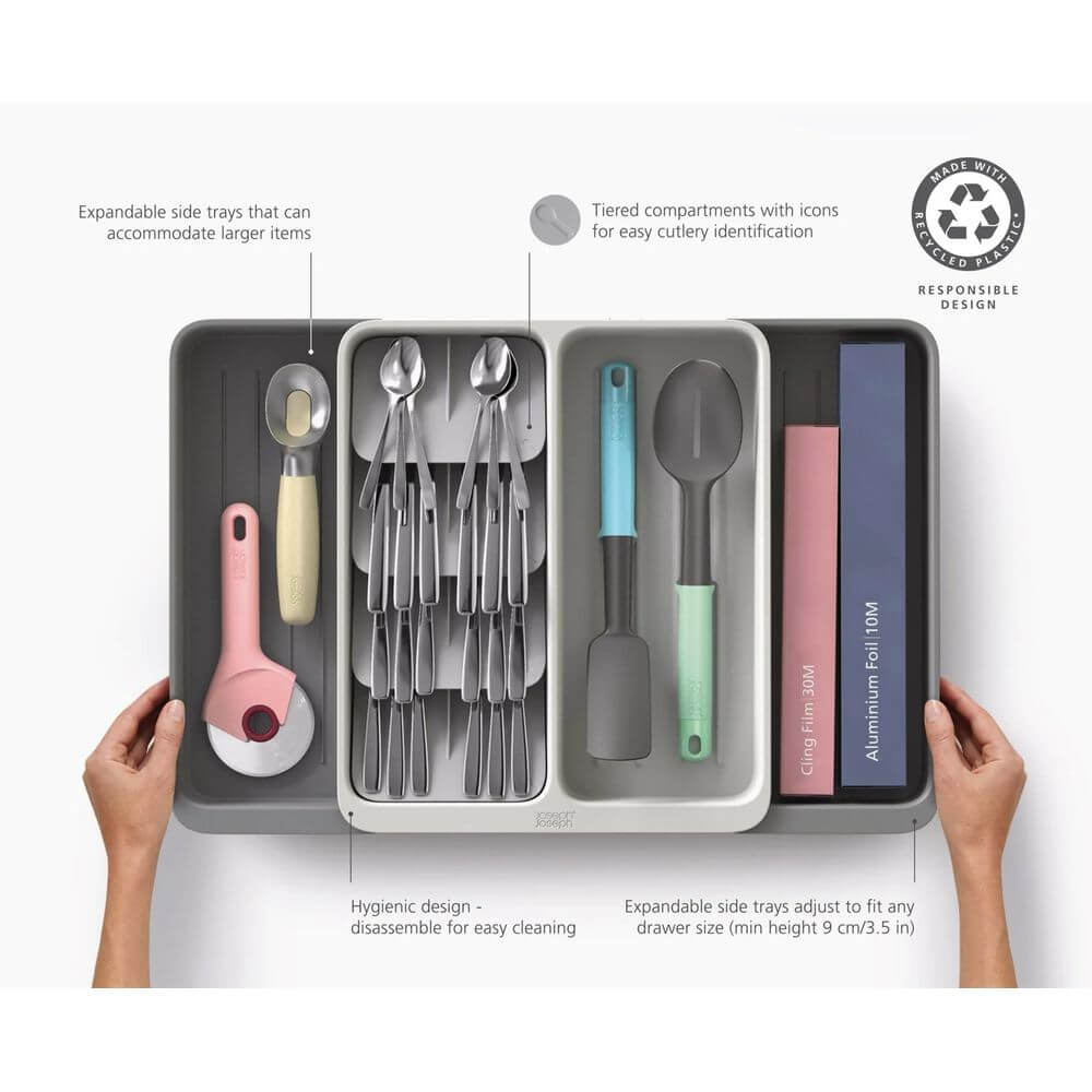 Joseph Joseph Drawerstore Expanding Tiered Cutlery &amp; Utensil Tray - KITCHEN - Cutlery Trays - Soko and Co