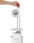 Joseph Joseph EasyStore Toilet Roll Holder Gloss White