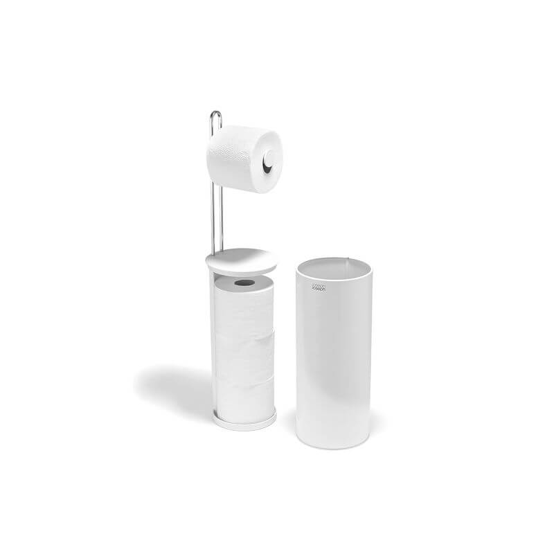 Joseph Joseph EasyStore Toilet Roll Holder Gloss White