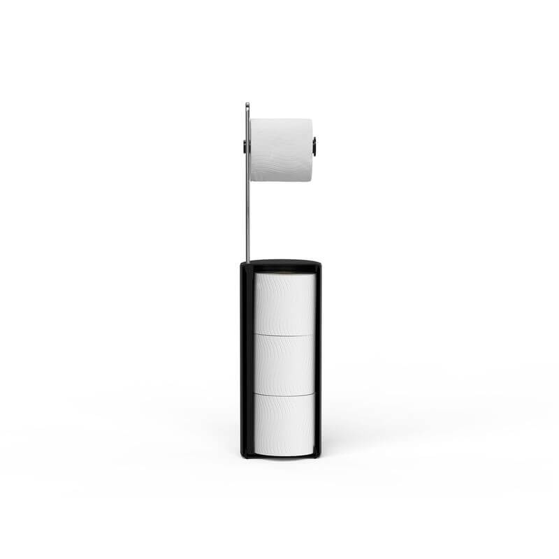 Joseph Joseph EasyStore Toilet Roll Holder Matt Black - BATHROOM - Toilet Roll Holders - Soko and Co