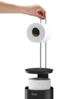 Joseph Joseph EasyStore Toilet Roll Holder Matt Black - BATHROOM - Toilet Roll Holders - Soko and Co