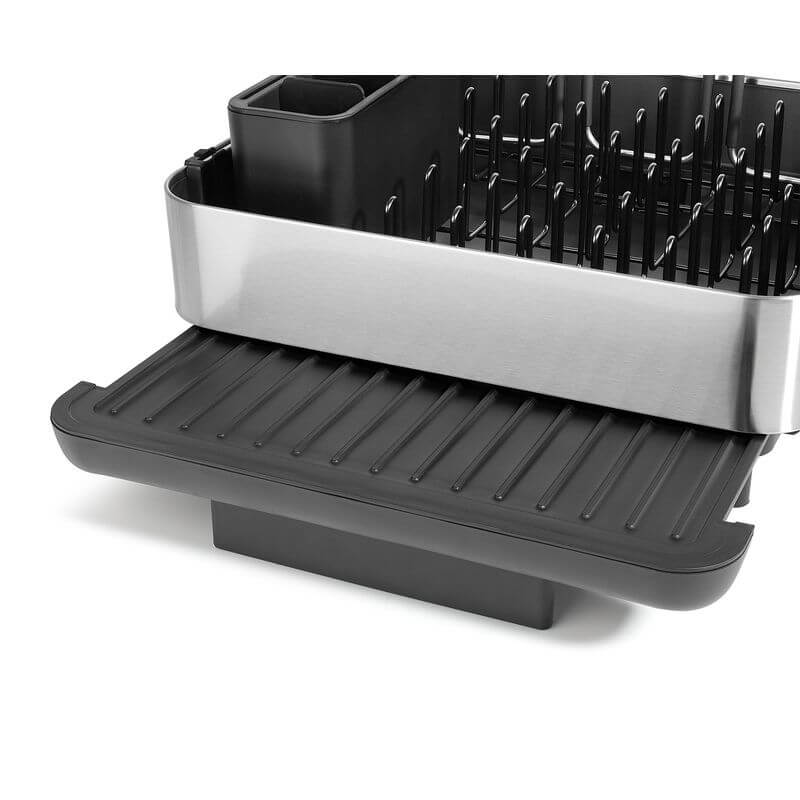 Joseph Joseph Extend Plus Expandable Black Dish Drainer with Wine Glass Rack - KITCHEN - Dish Racks and Mats - Soko and Co