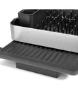Joseph Joseph Extend Plus Expandable Black Dish Drainer with Wine Glass Rack - KITCHEN - Dish Racks and Mats - Soko and Co