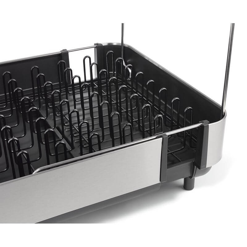 Joseph Joseph Extend Plus Expandable Black Dish Drainer with Wine Glass Rack - KITCHEN - Dish Racks and Mats - Soko and Co
