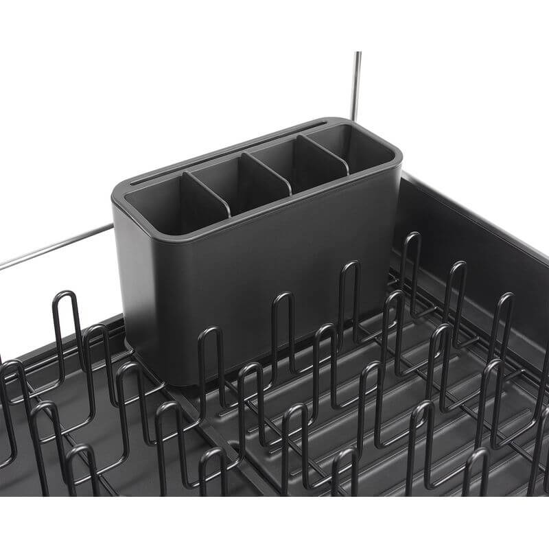 Joseph Joseph Extend Plus Expandable Black Dish Drainer with Wine Glass Rack - KITCHEN - Dish Racks and Mats - Soko and Co