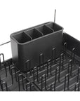 Joseph Joseph Extend Plus Expandable Black Dish Drainer with Wine Glass Rack - KITCHEN - Dish Racks and Mats - Soko and Co