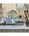 Joseph Joseph Extend Plus Expandable Stone Dish Drainer with Wine Glass Rack - KITCHEN - Dish Racks and Mats - Soko and Co