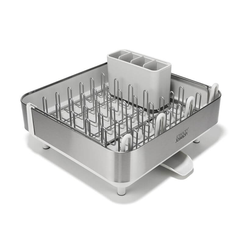 Joseph Joseph Extend Plus Expandable Stone Dish Drainer with Wine Glass Rack - KITCHEN - Dish Racks and Mats - Soko and Co