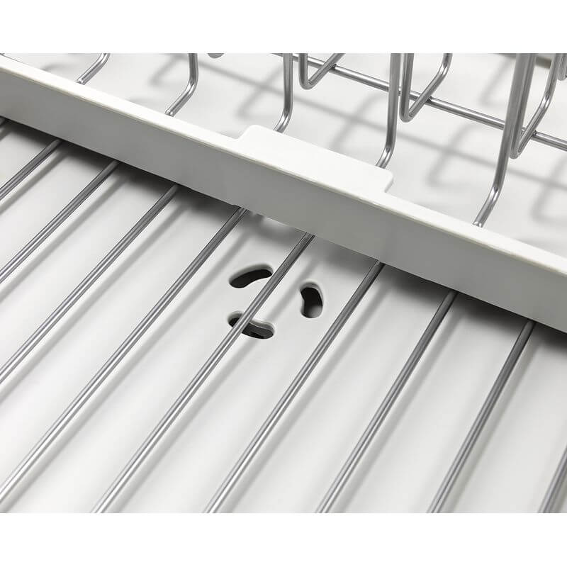 Joseph Joseph Extend Plus Expandable Stone Dish Drainer with Wine Glass Rack - KITCHEN - Dish Racks and Mats - Soko and Co