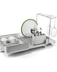 Joseph Joseph Extend Plus Expandable Stone Dish Drainer with Wine Glass Rack - KITCHEN - Dish Racks and Mats - Soko and Co
