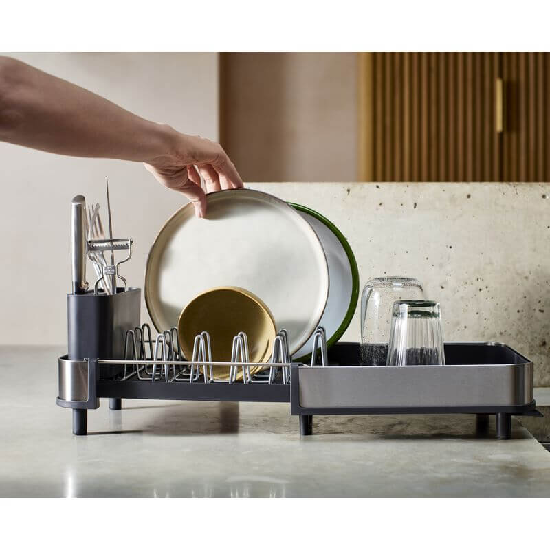 Joseph Joseph Extend Slim Steel Dish Rack - KITCHEN - Dish Racks and Mats - Soko and Co
