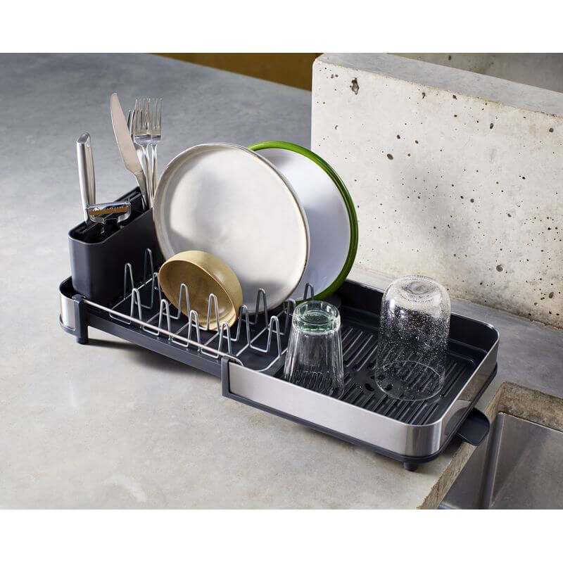 Joseph Joseph Extend Slim Steel Dish Rack - KITCHEN - Dish Racks and Mats - Soko and Co