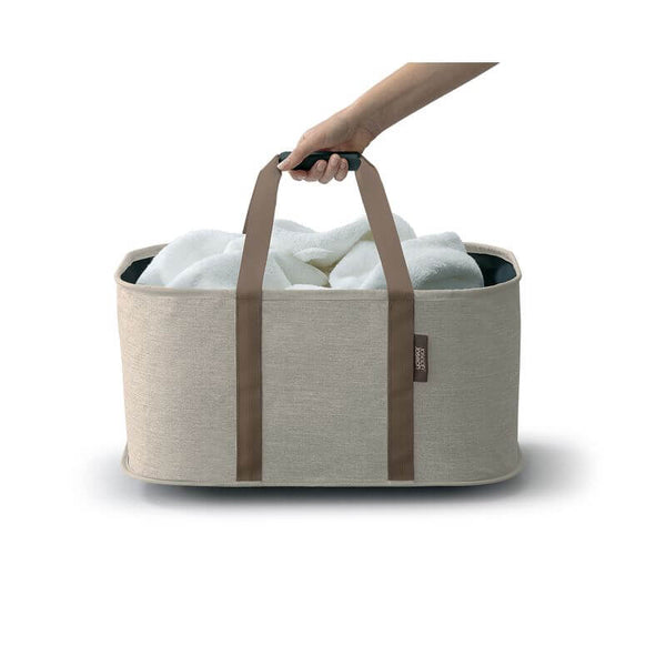 Joseph Joseph Hold-All Collapsible Laundry Basket Ecru
