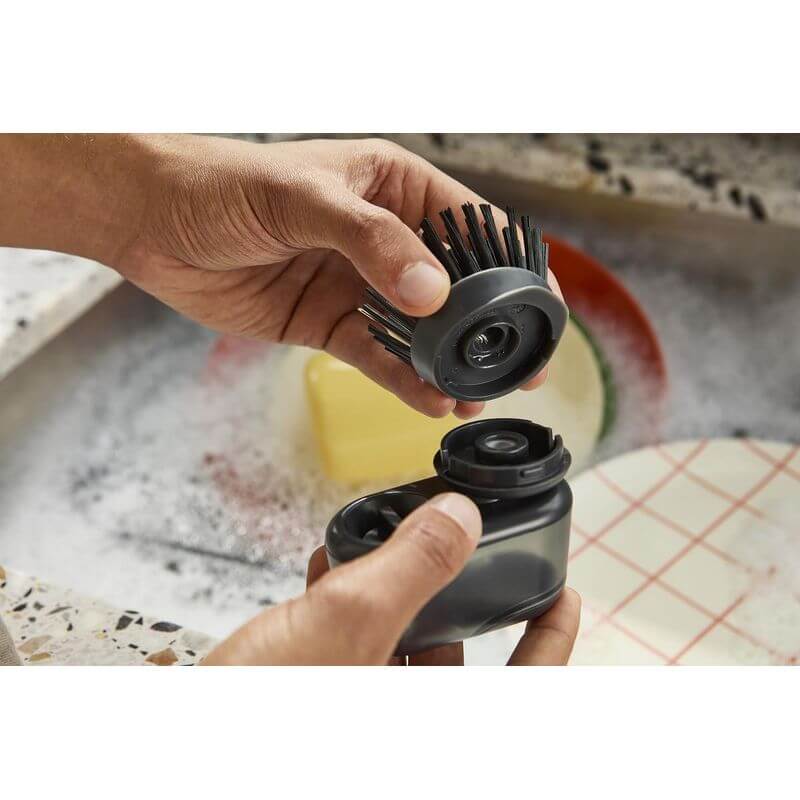 Joseph Joseph SinkTech Soap-Dispensing Palm Brush With Stand - KITCHEN - Sink - Soko and Co