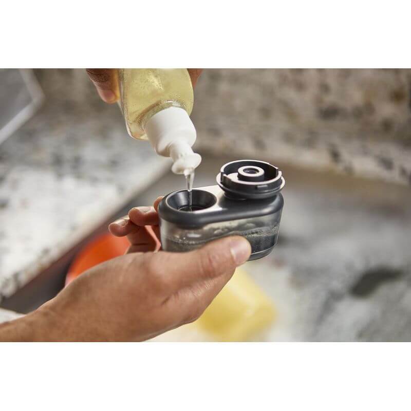 Joseph Joseph SinkTech Soap-Dispensing Palm Brush With Stand - KITCHEN - Sink - Soko and Co