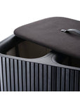 Joseph Joseph Tota Luxe 90L Twin Divided Laundry Basket Black - LAUNDRY - Hampers - Soko and Co