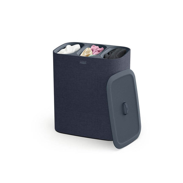 Joseph Joseph Tota Trio 90L Triple Laundry Hamper Carbon Black